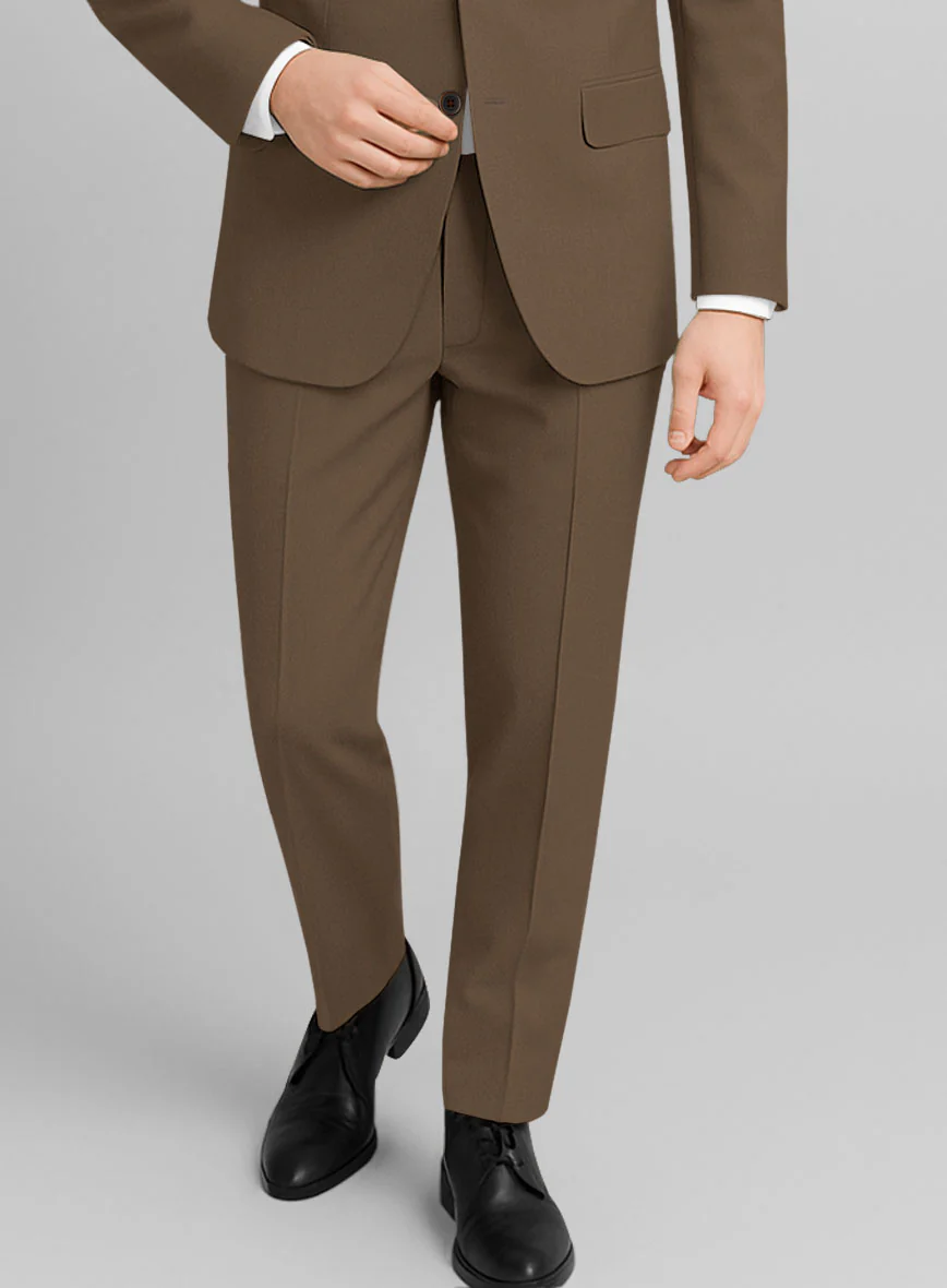 Brown Stretch Chino Suit - Image 5