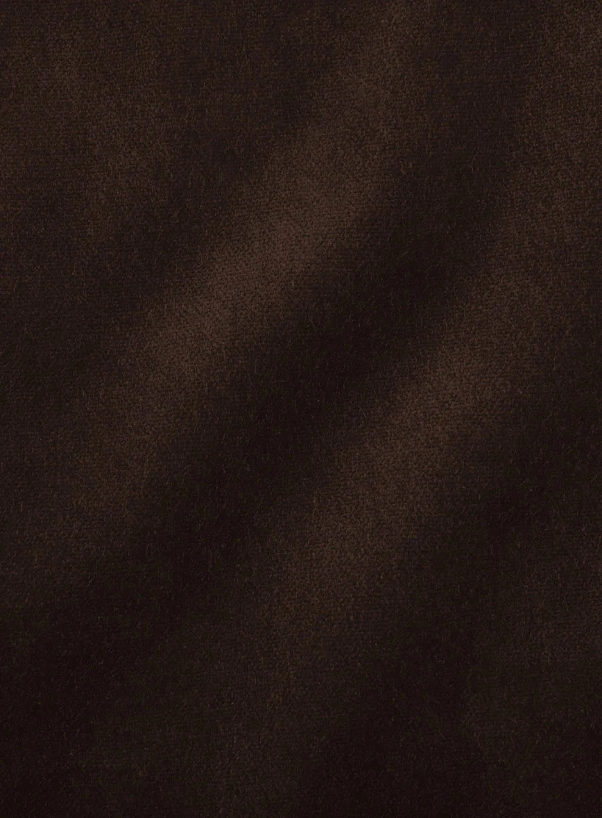Brown Velvet Double Breasted Tuxedo Suit - Image 7