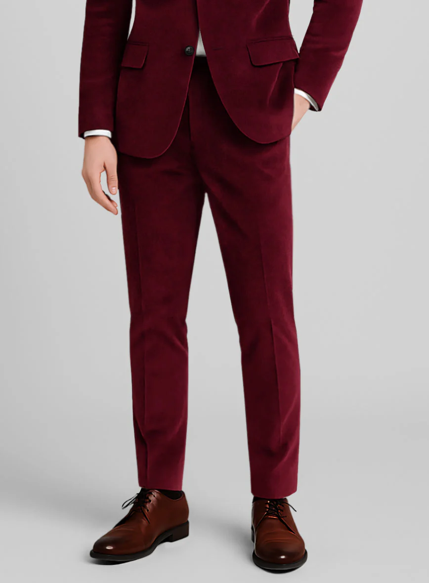 Burgundy Velvet Suit - Image 5