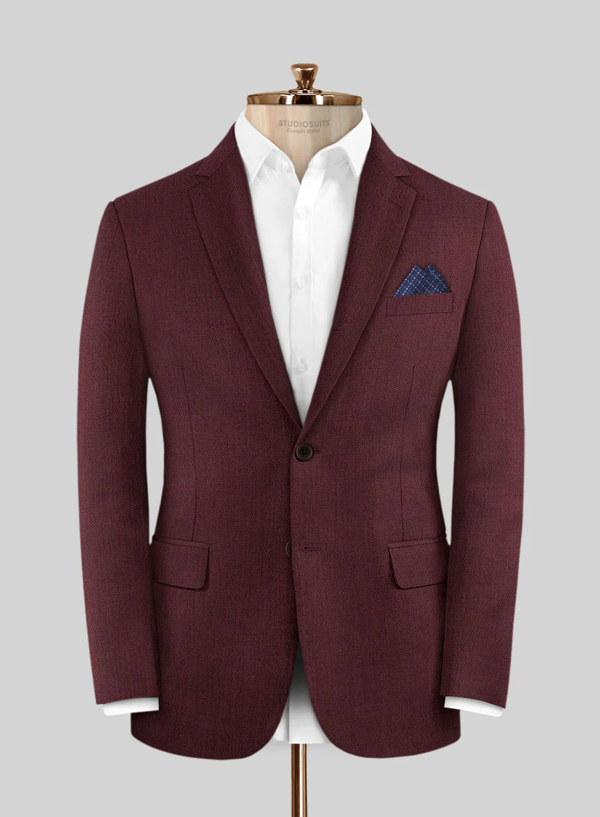Burgundy Wool Jacket