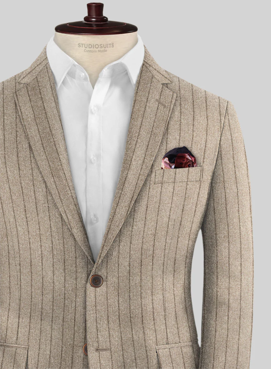 Caccioppoli Acabel Brown Wool Suit - Image 4