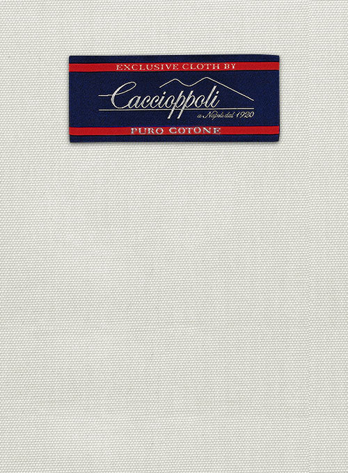 Caccioppoli Canvas Light Beige Cotton Jacket - Image 2