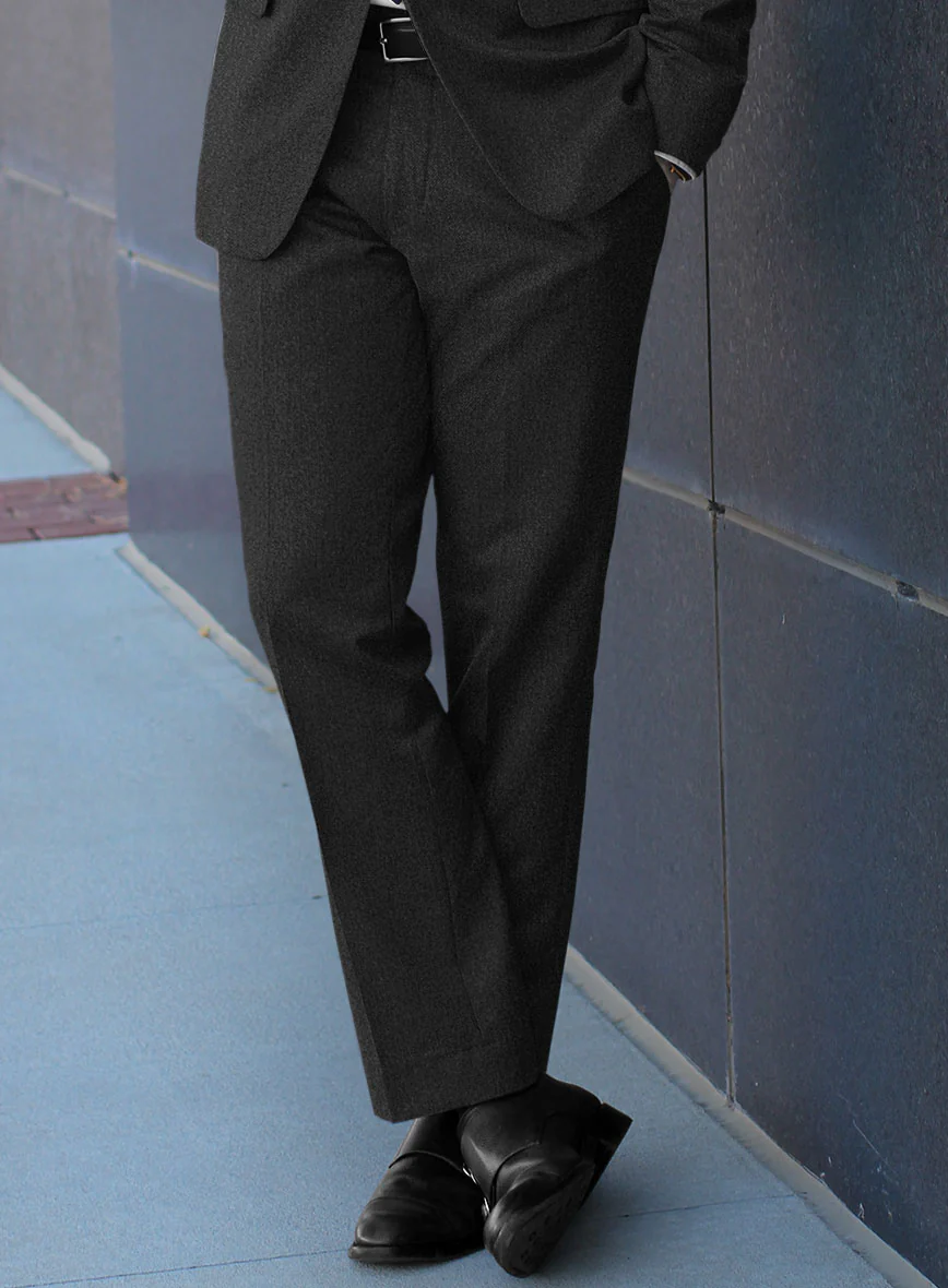 Caccioppoli Carrio Charcoal Wool Suit - Image 5