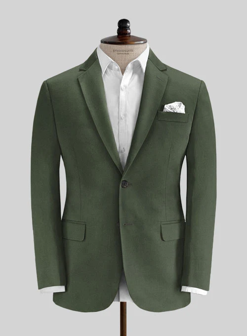 Caccioppoli Cotton Drill Green Jacket