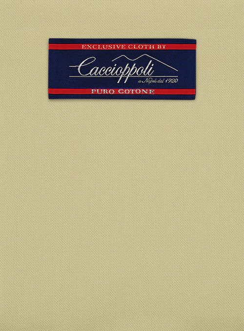 Caccioppoli Cotton Gabardine Ocean Khaki Jacket - Image 2