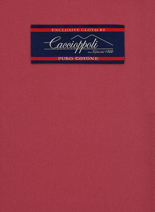 Caccioppoli Cotton Gabardine Tango Red Jacket - Image 2