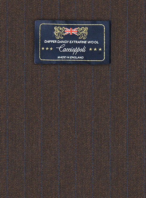 Caccioppoli Dapper Dandy Acula Brown Wool Pants - Image 7