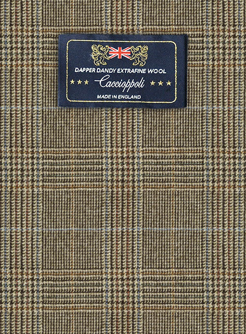 Caccioppoli Dapper Dandy Batito Brown Wool Jacket - Image 2