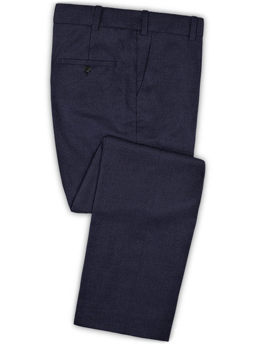 Caccioppoli Dapper Dandy Capala Blue Wool Pants
