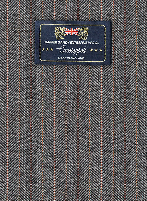 Caccioppoli Dapper Dandy Ichini Club Blue Wool Pants - Image 7