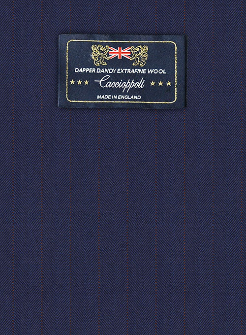 Caccioppoli Dapper Dandy Midico Royal Blue Wool Suit - Image 2