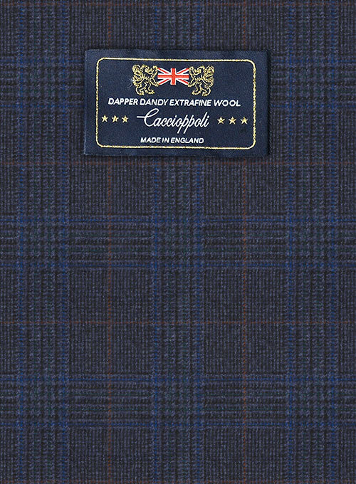Caccioppoli Dapper Dandy Orneya Cobalt Blue Wool Jacket - Image 2