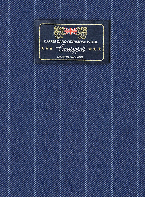 Caccioppoli Dapper Dandy Parbo Blue Wool Pants - Image 7