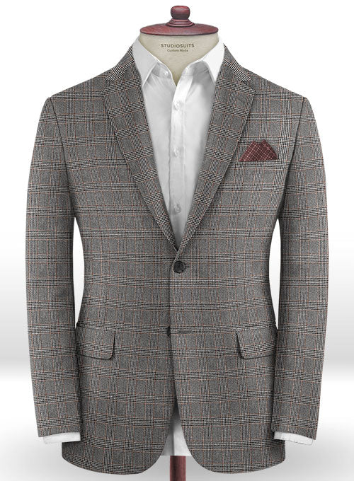 Caccioppoli Dapper Dandy Vucia Brown Wool Jacket