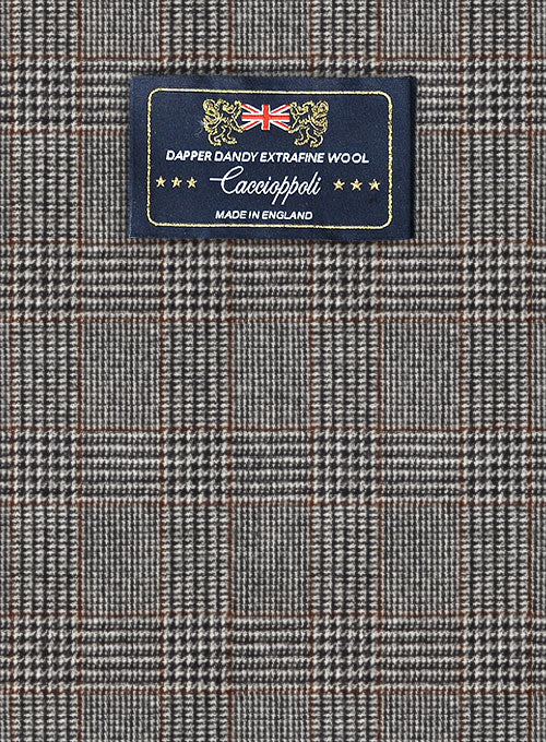 Caccioppoli Dapper Dandy Vucia Brown Wool Suit - Image 2