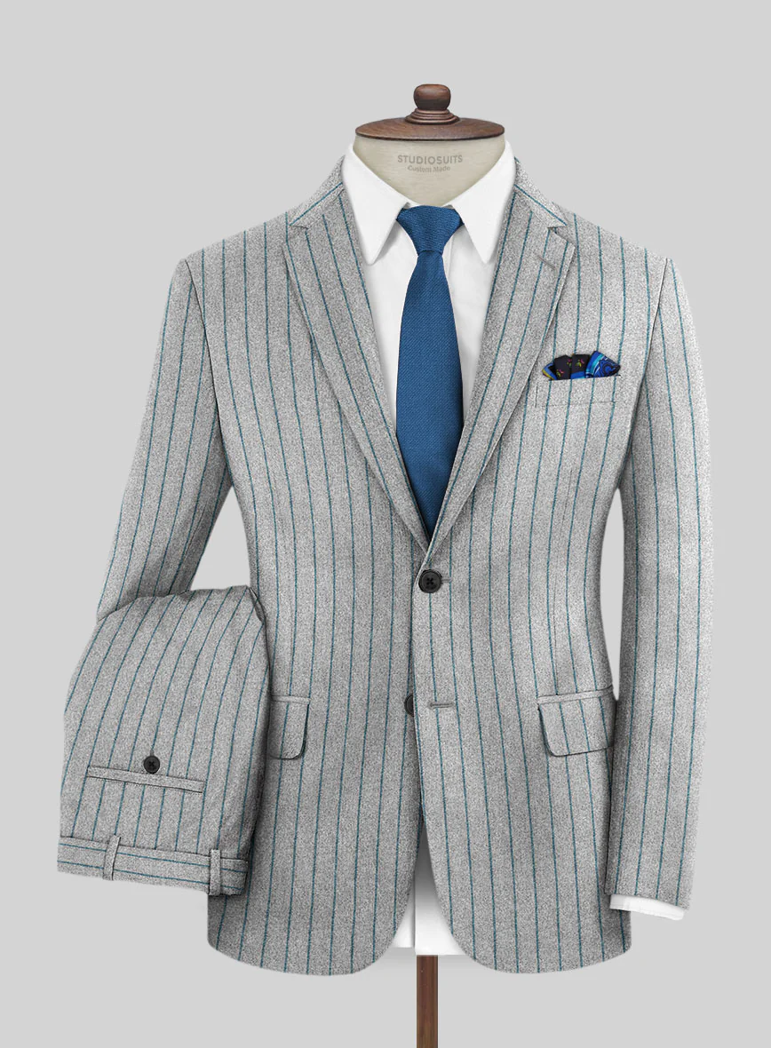 Caccioppoli Jimena Gray Wool Suit