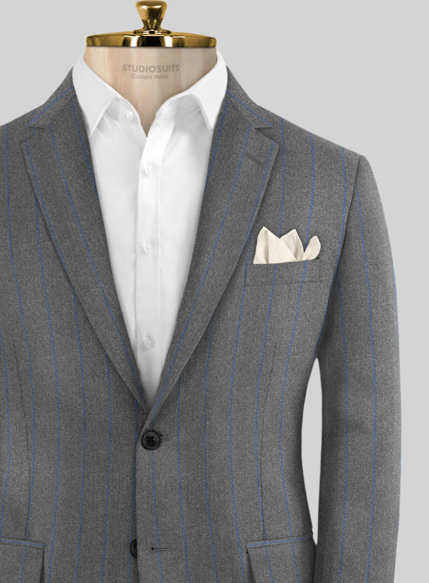 Caccioppoli Nevro Gray Wool Jacket - Image 2