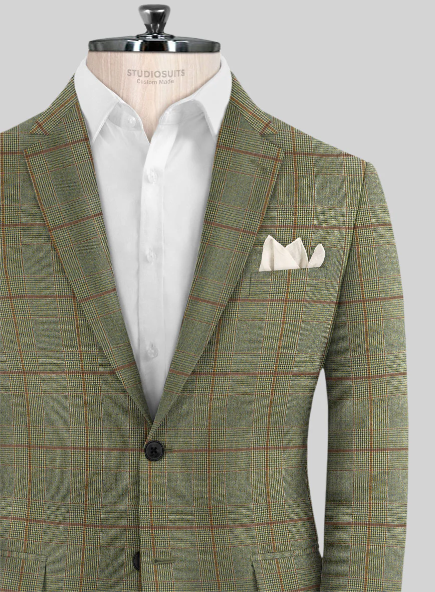 Caccioppoli Omari Glen Green Wool Suit - Image 4