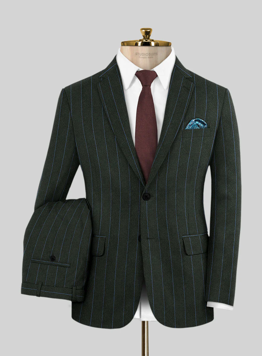 Caccioppoli Orgi Green Wool Suit