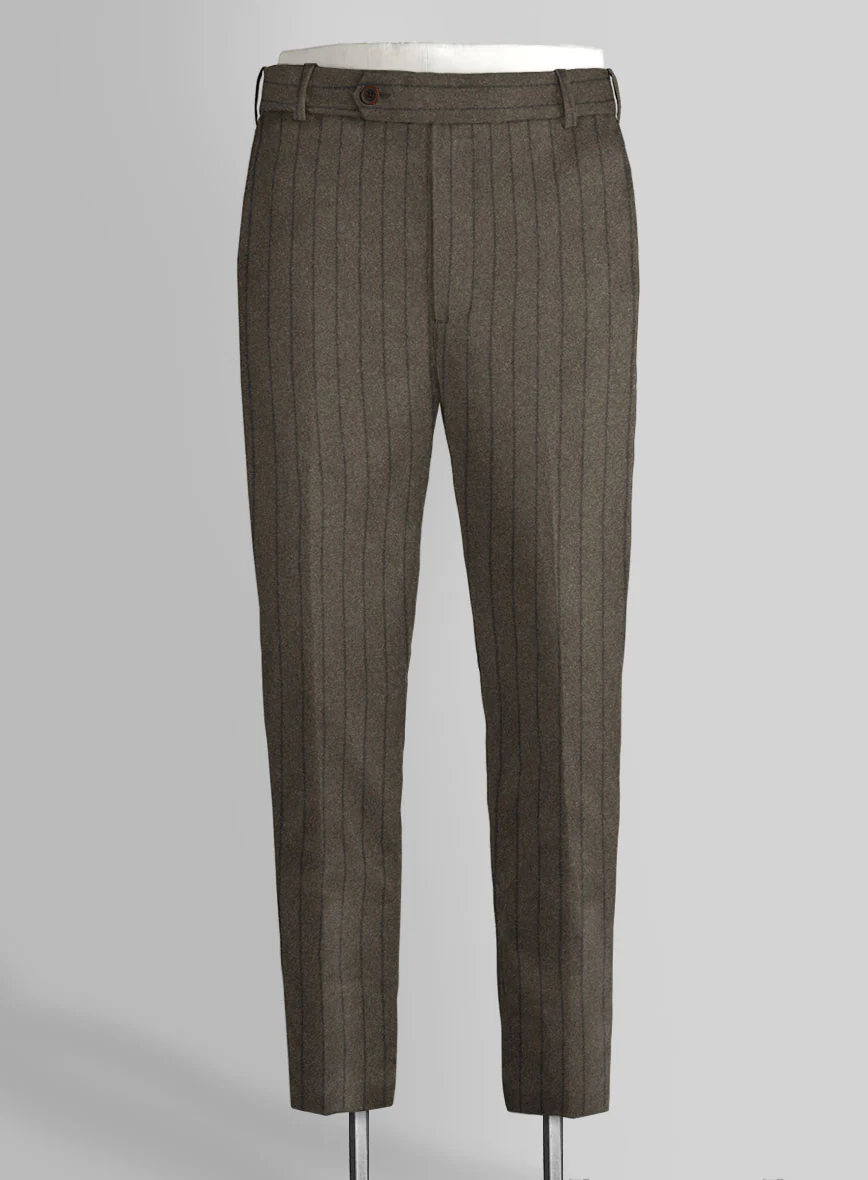 Caccioppoli Posa Dark Brown Wool Suit - Image 5