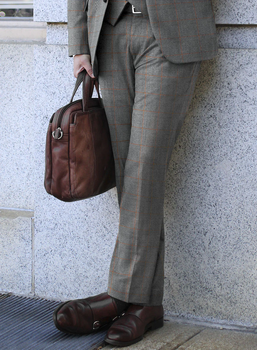 Caccioppoli Rarco Glen Gray Wool Suit - Image 4