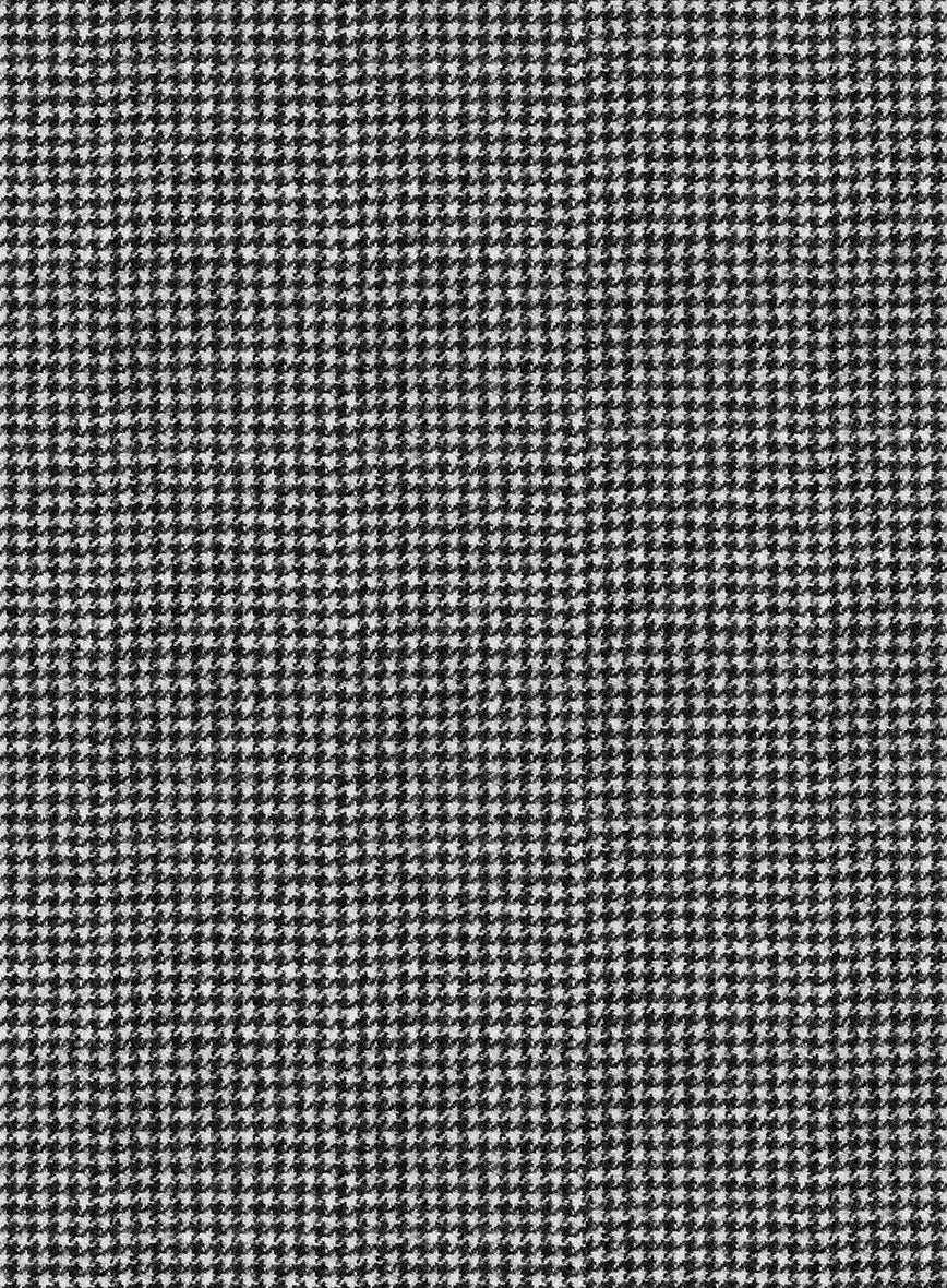 Caccioppoli Saghio Houndstooth Gray Wool Jacket - Image 2
