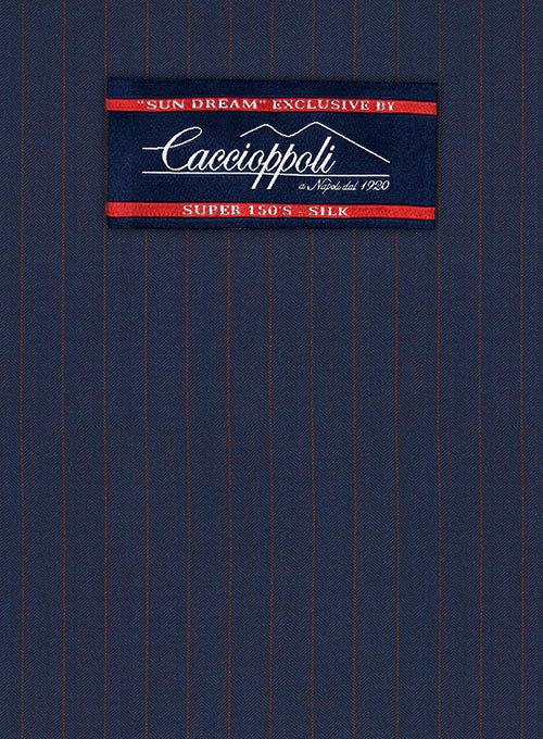 Caccioppoli Sun Dream Aciaga Blue Wool Silk Jacket - Image 2