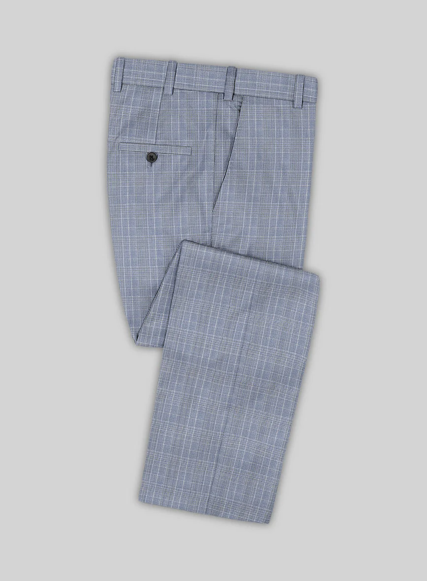 Caccioppoli Sun Dream Dorna Blue Wool Silk Pants