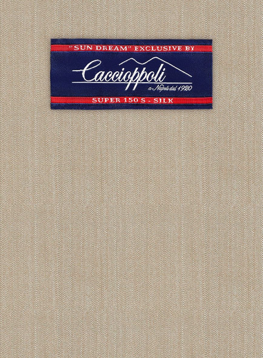 Caccioppoli Sun Dream Emasie Muted Beige Wool Pants - Image 2