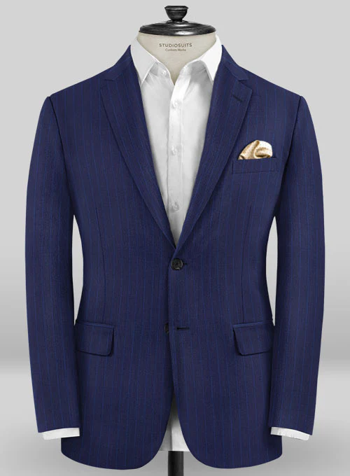 Caccioppoli Sun Dream Frozo Blue Wool Silk Jacket