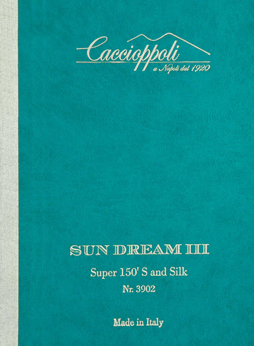 Caccioppoli Sun Dream Garlo Blue Wool Silk Jacket - Image 3