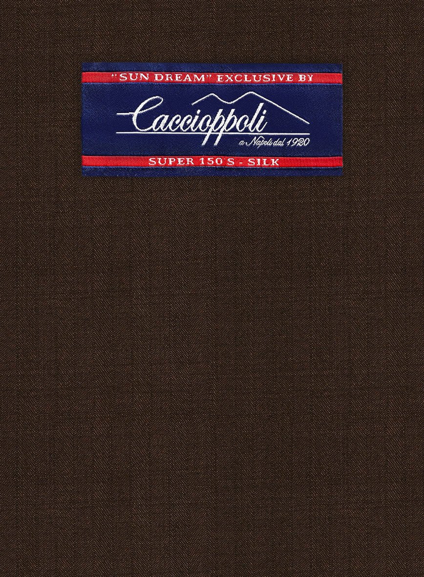 Caccioppoli Sun Dream Guroli Brown Wool Jacket - Image 2