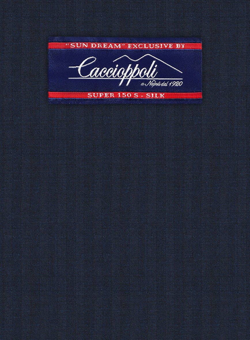 Caccioppoli Sun Dream Kiki Blue Wool Silk Jacket - Image 2