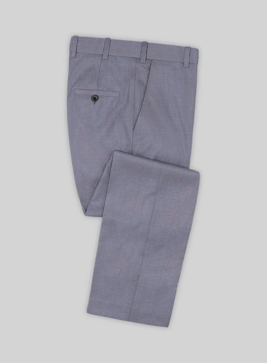 Caccioppoli Sun Dream Light Pastel Purple Wool Silk Pants