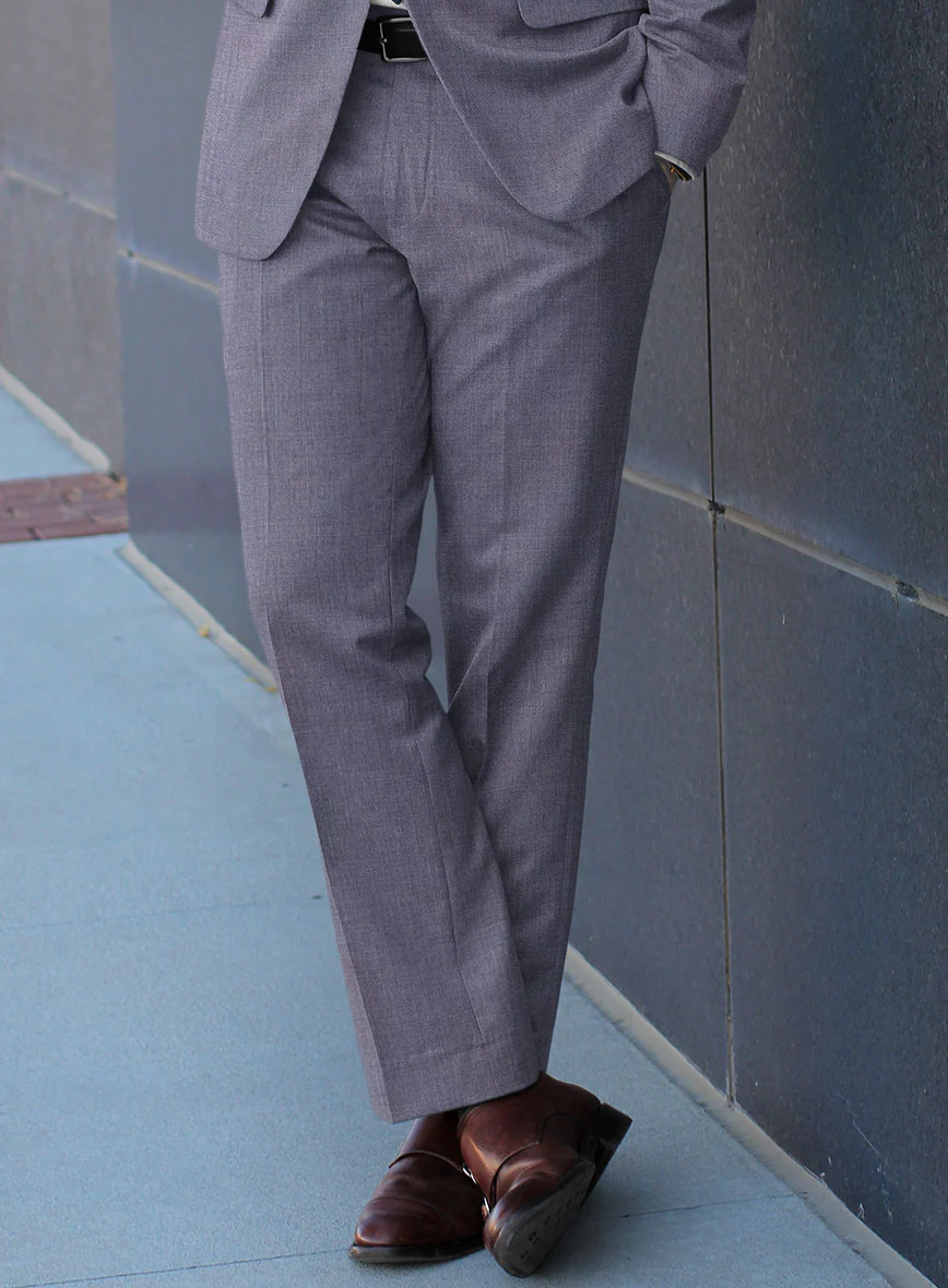 Caccioppoli Sun Dream Light Pastel Purple Wool Silk Suit - Image 4