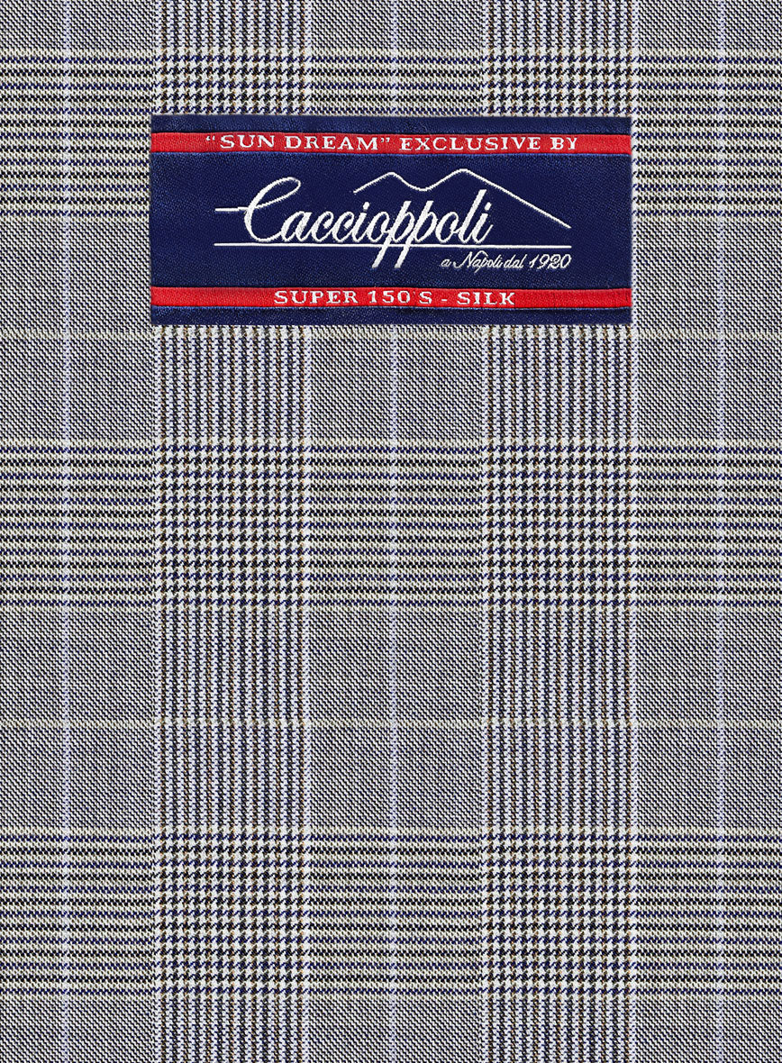 Caccioppoli Sun Dream Majoli Glen Wool Silk Jacket - Image 2