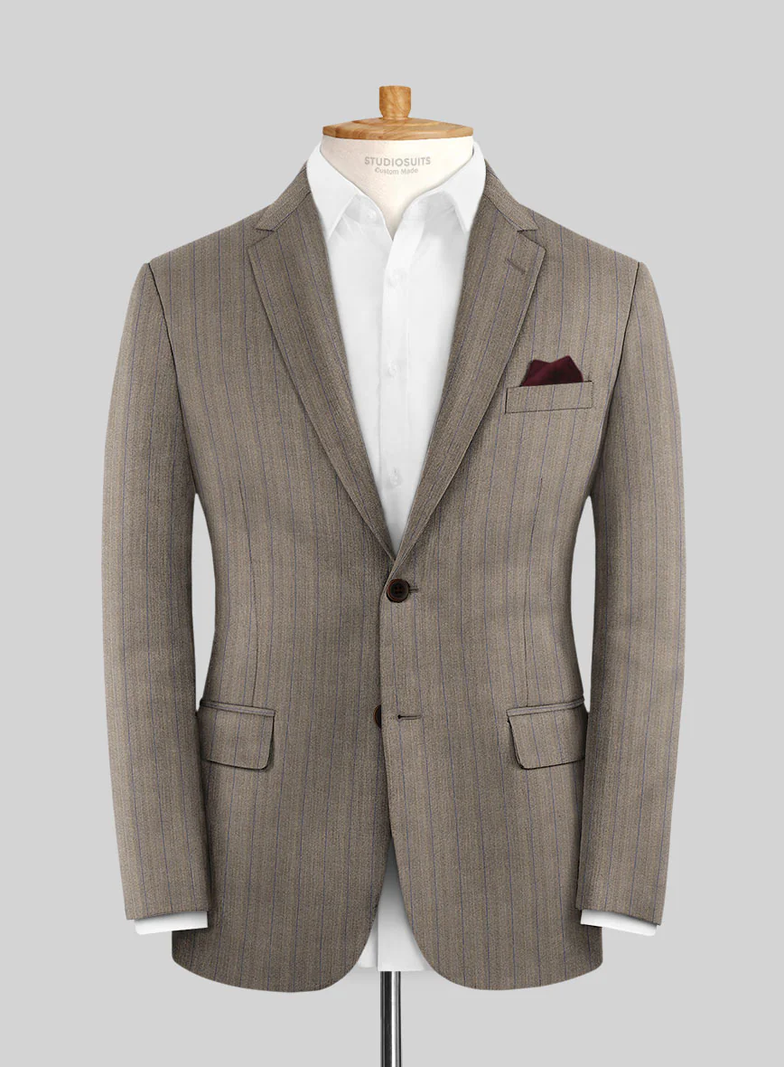 Caccioppoli Sun Dream Moltan Brown Wool Silk Jacket