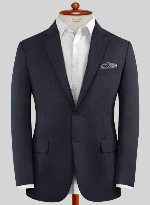 Caccioppoli Sun Dream Navy Blue Wool Silk Jacket