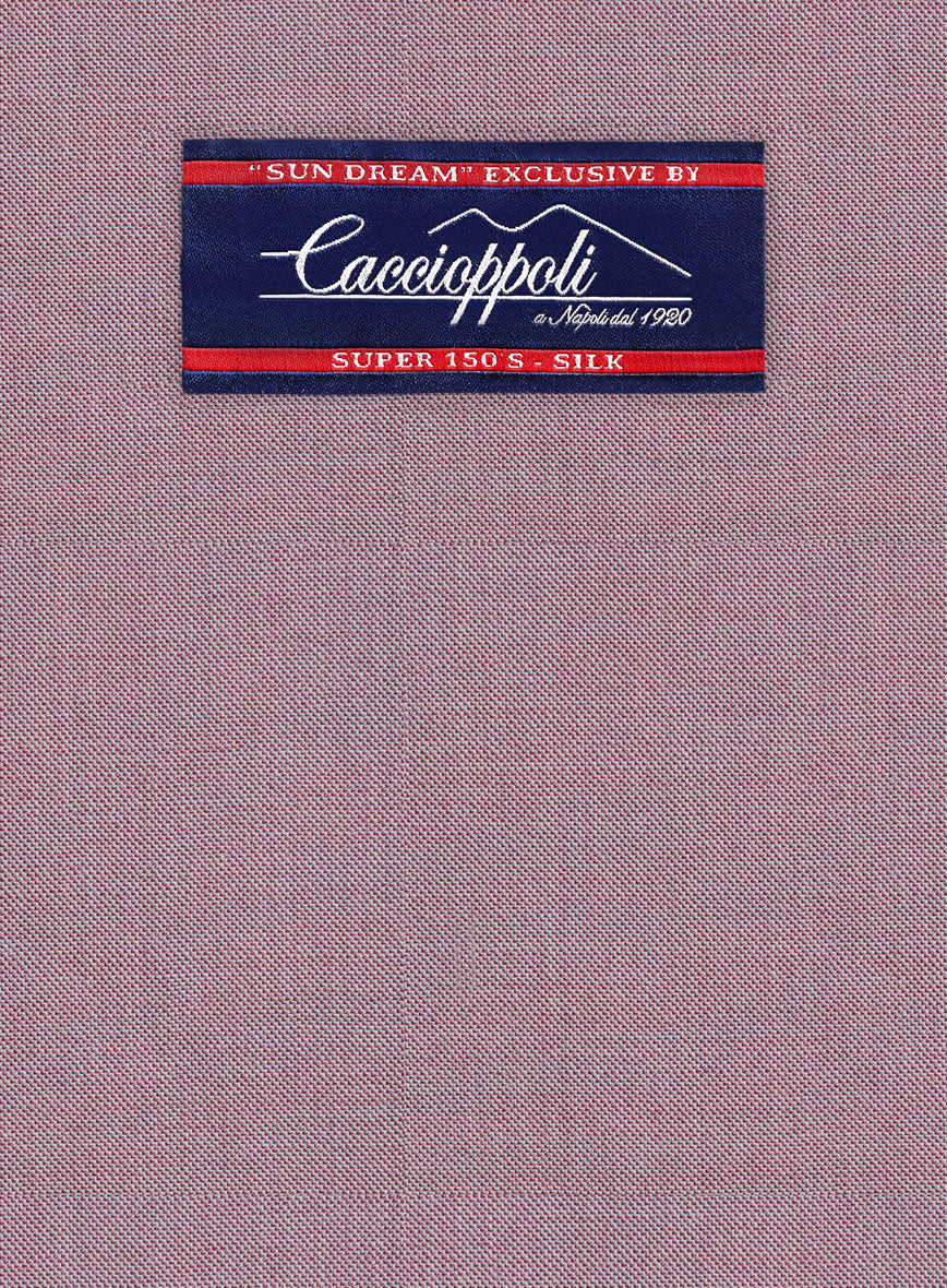 Caccioppoli Sun Dream Oriental Pink Wool Silk Jacket - Image 2