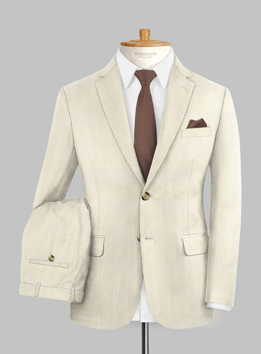 Caccioppoli Sun Dream Perpe Fawn Wool Suit