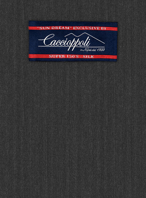 Caccioppoli Sun Dream Sanco Charcoal Wool Silk Jacket - Image 2