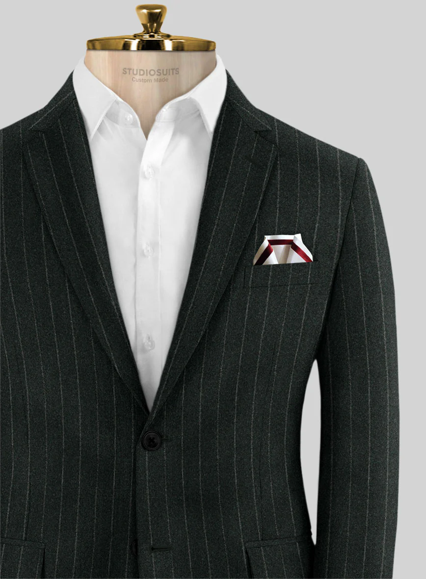 Caccioppoli Udia Dark Green Wool Suit - Image 4