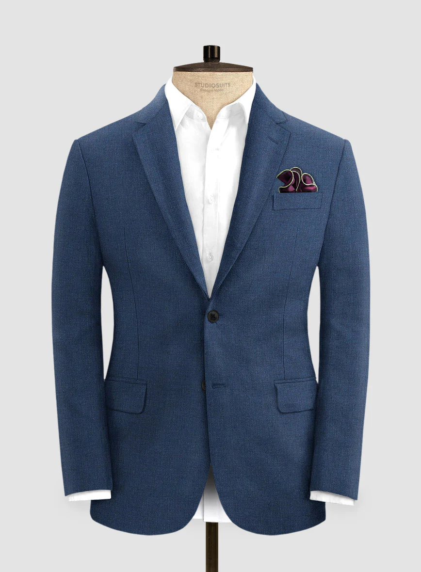 Campari Indigo Linen Jacket