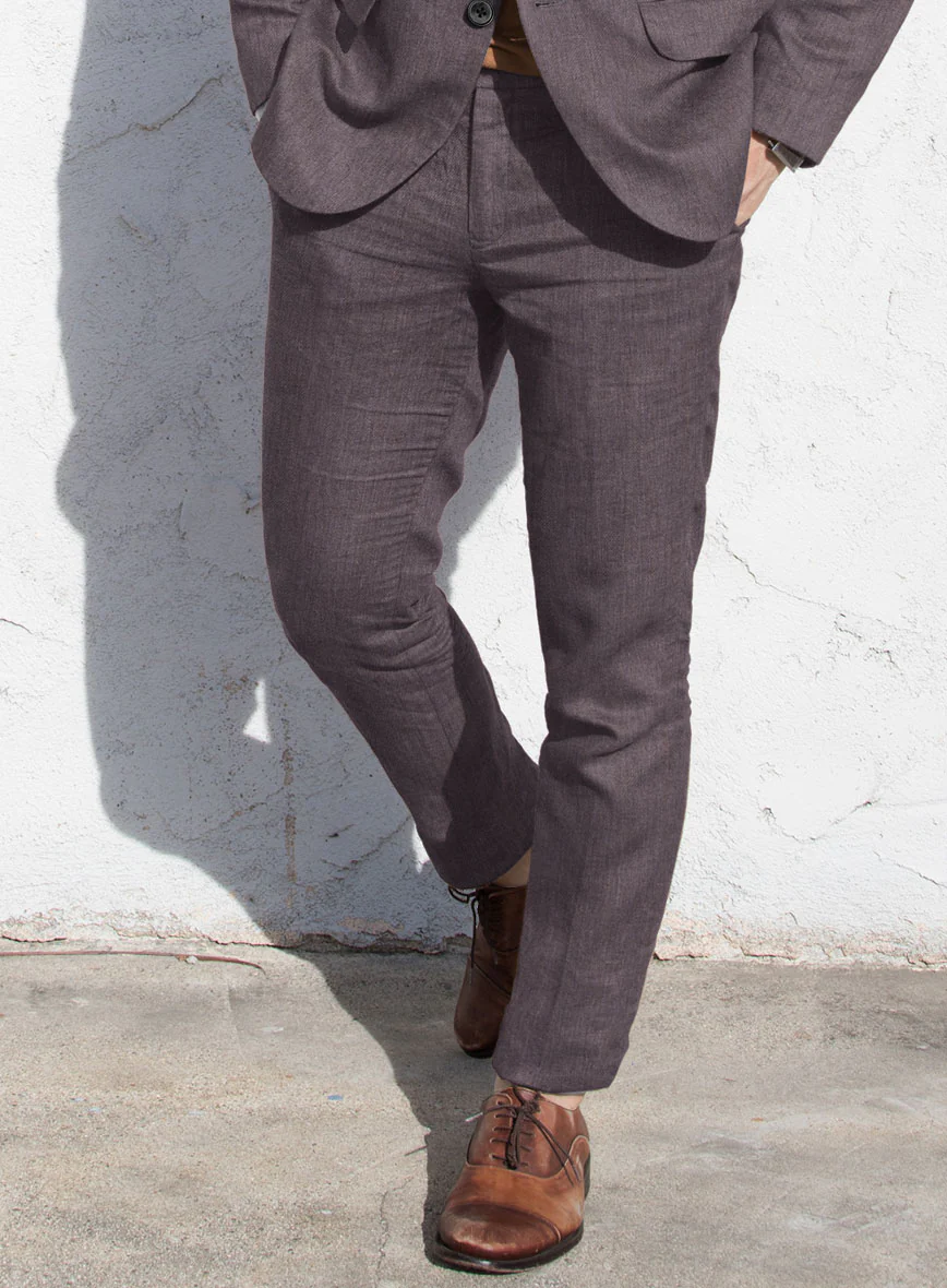 Campari Mystic Mauve Linen Suit - Image 4