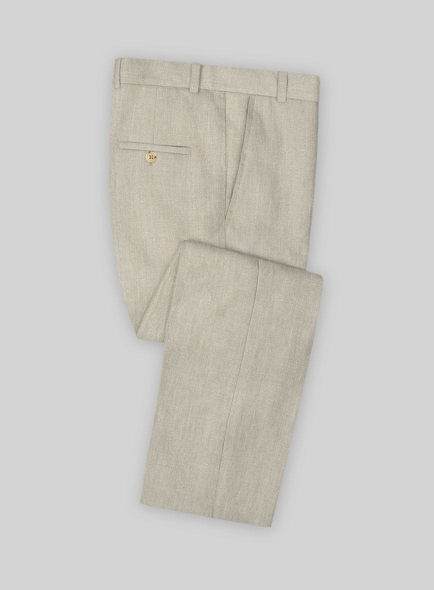 Campari Oatmeal Linen Suit - Image 4