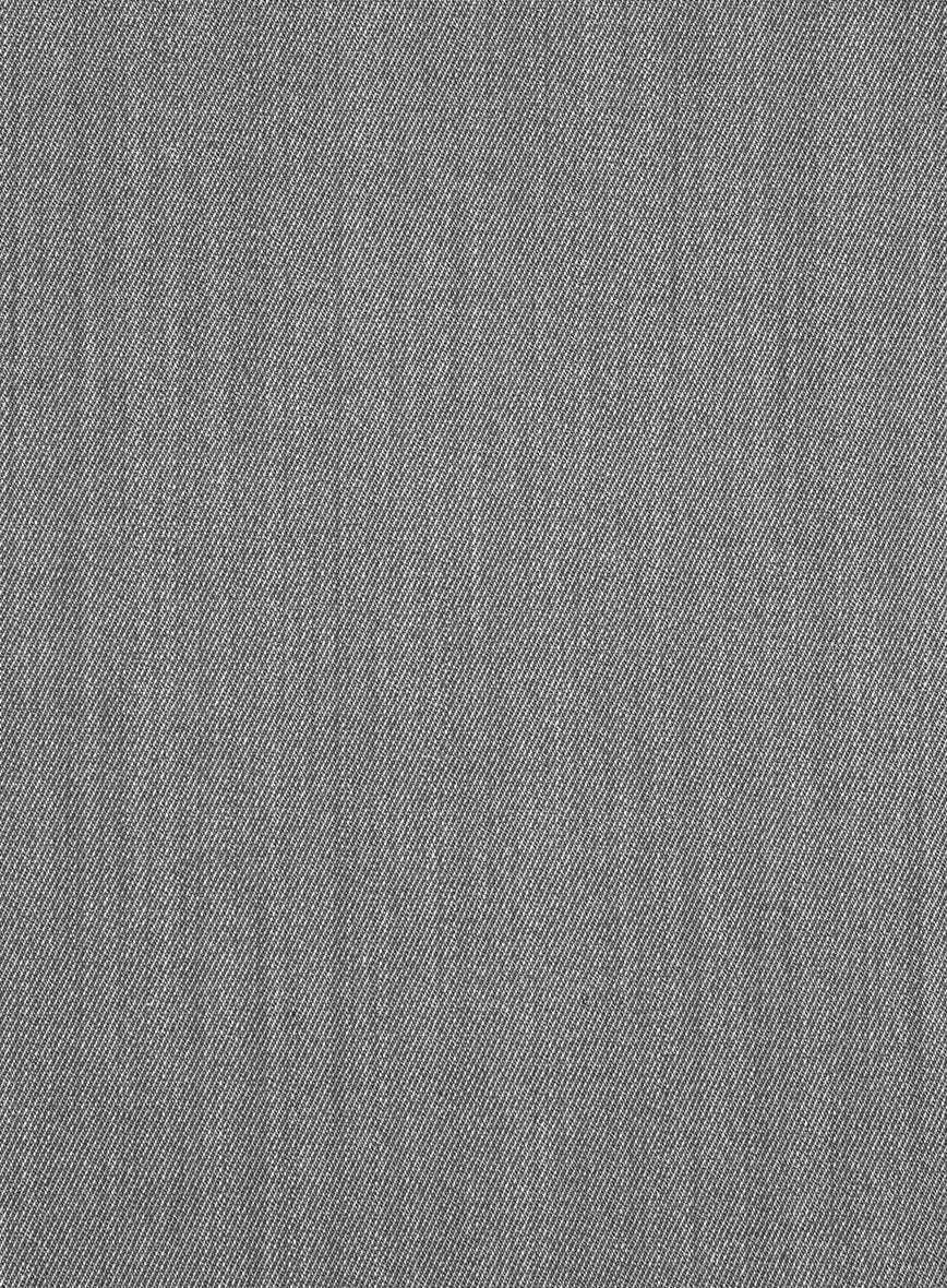Cavalry Twill Light Gray Wool Jacket - Image 3
