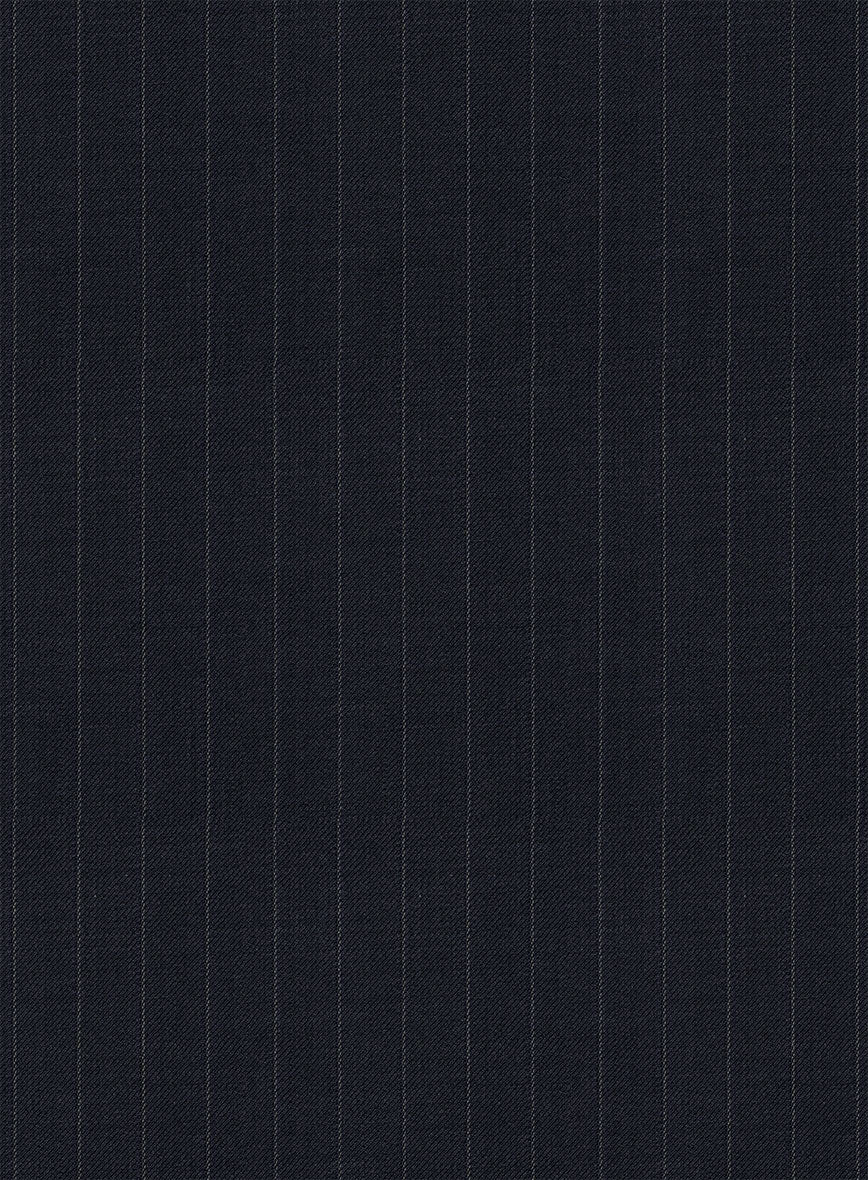 Chalkstripe Blue Wool Jacket - Image 2