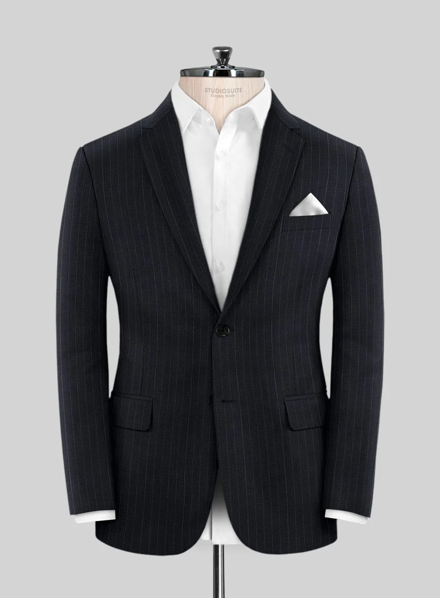 Chalkstripe Blue Wool Suit - Image 3