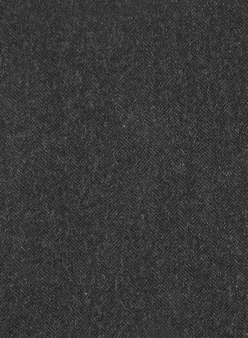 Charcoal Herringbone Tweed Jacket - Image 4