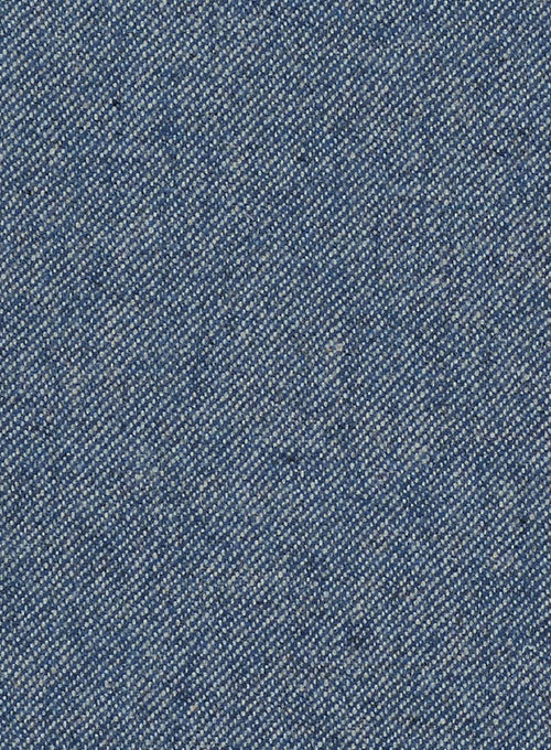 Classic Blue Denim Tweed Pants - Image 3